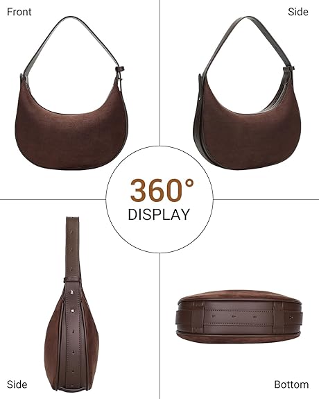 Crescent Shoulder Purses with Adjustable Strap Winter Fall