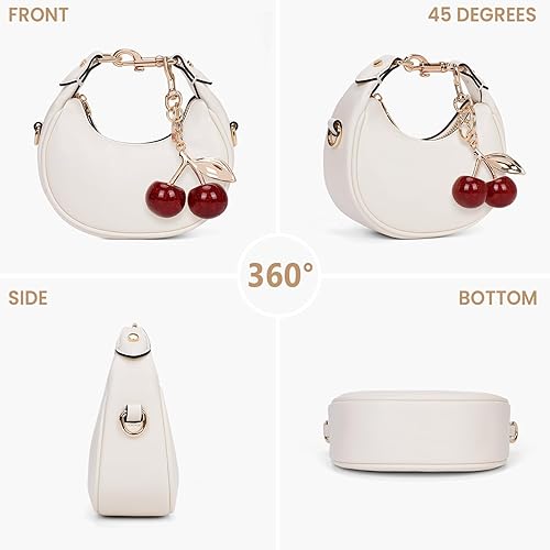 Crescent Mini Crossbody Bags with Cherry